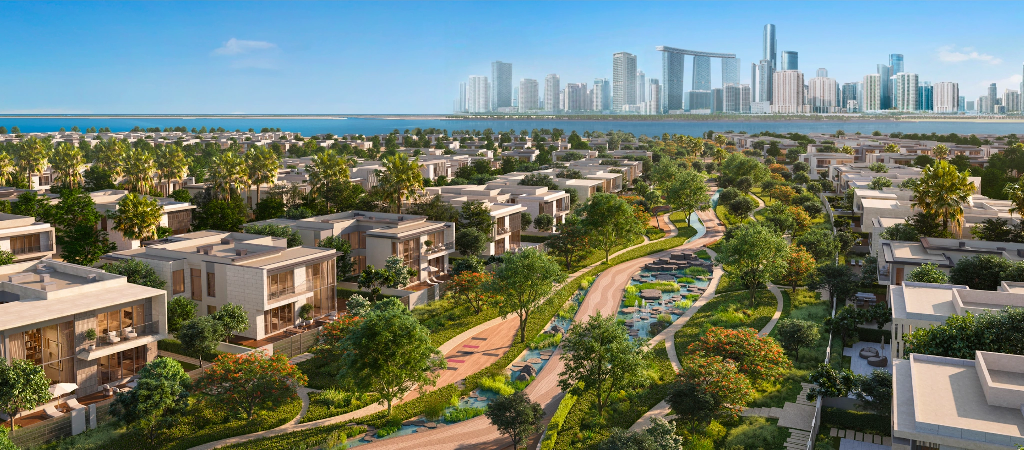 Landscaped parks and green spaces at Talay